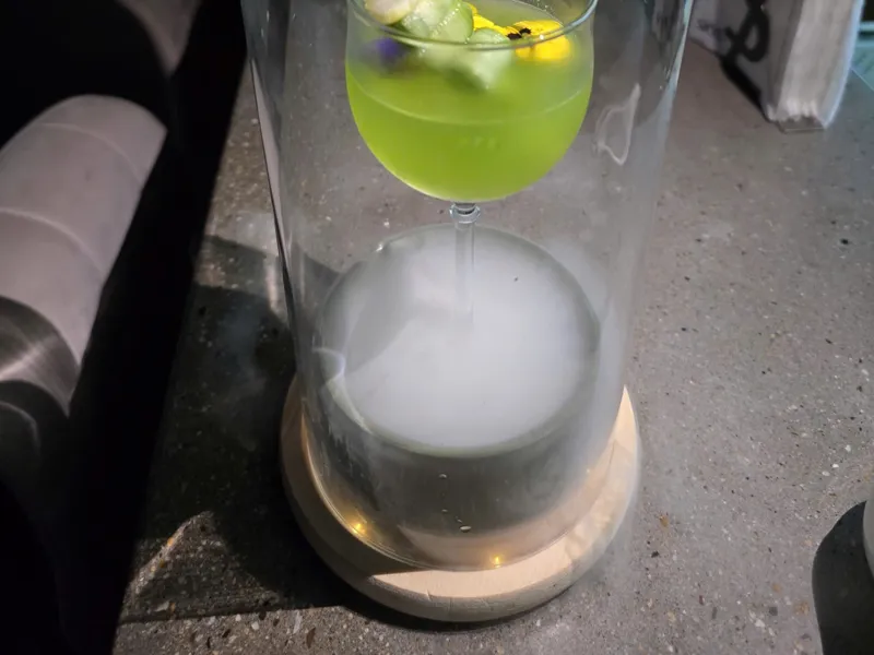 Bamboo Style Cocktail Dry Ice Holder