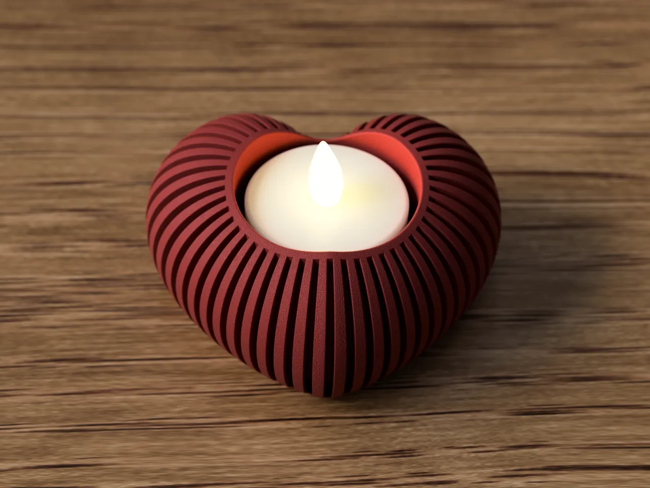 Heart led Tealight Holder view 4