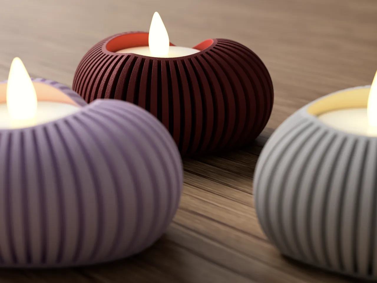 Heart led Tealight Holder view 3
