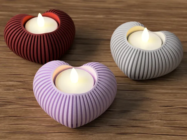 Heart led Tealight Holder