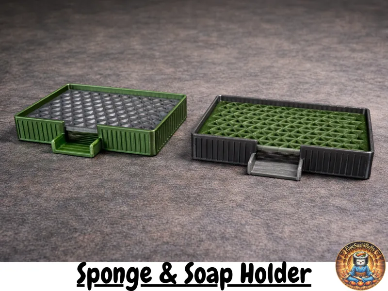 Sponge & Soap Tray - Self Draining