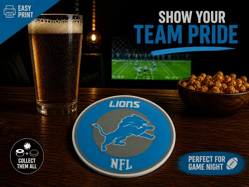 Detroit Lions coaster nfl