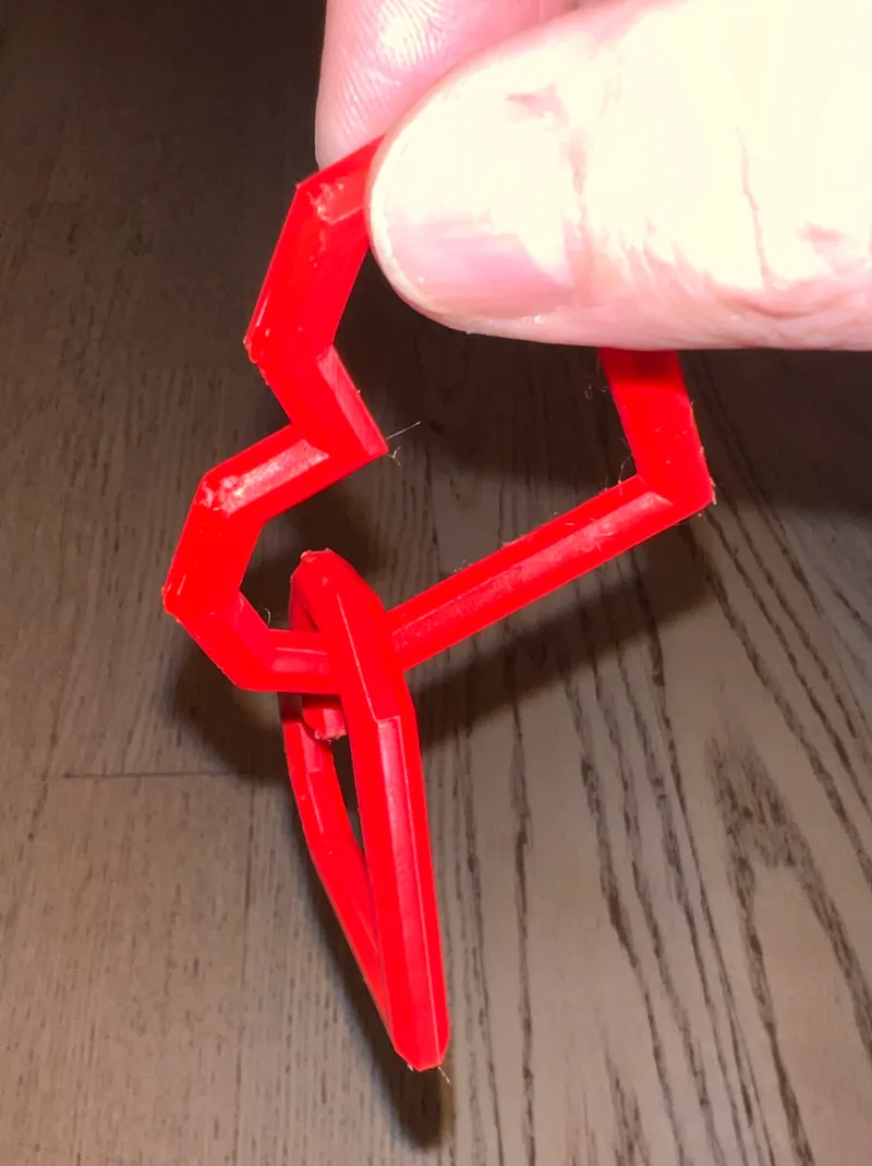 Linked Hearts, low poly, print-in-place