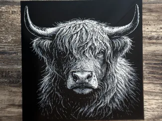Highland Cow HueForge Wildlife Series