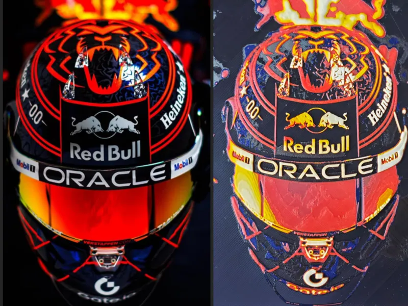 Max Verstappen Helmet Hueforge