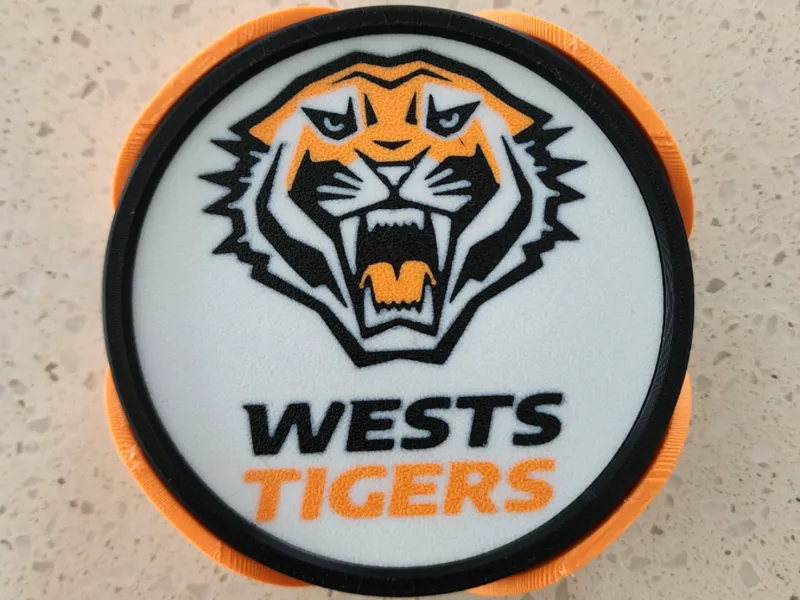 NRL Tigers Coasters (Fits Footy Field Tray)