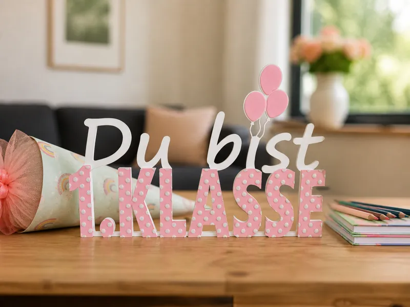 Du bist 1.Klasse - Schriftzug