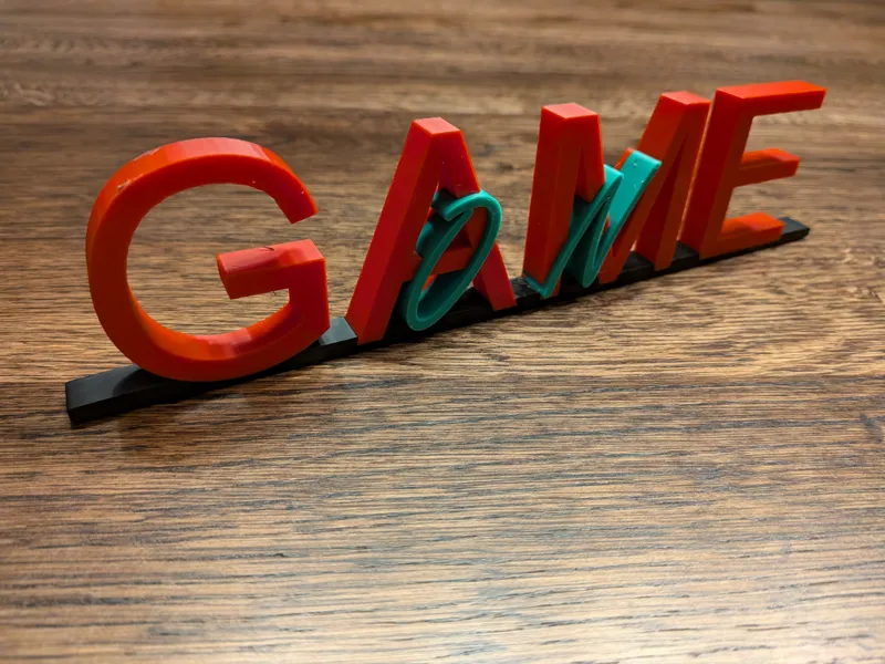 Game on Schriftzug
