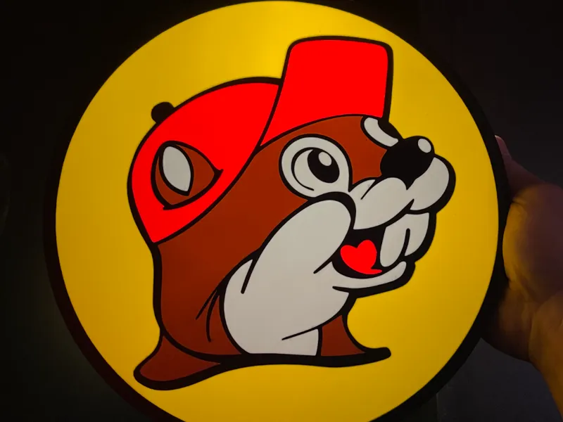 Buc-ee's Lightbox Wall Mounted