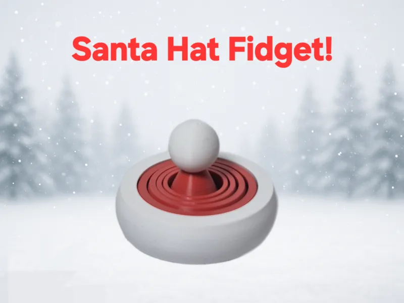 Santa Hat Christmas Themed Fidget