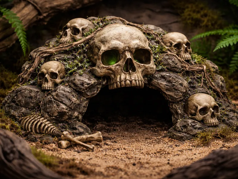 Tana Serpente Teschio (terrario skull)