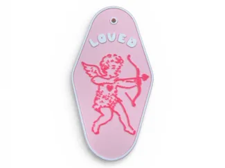 Cupid Motel Keychain- "Loved"