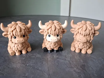 Cute Highland Cow – 3 variations