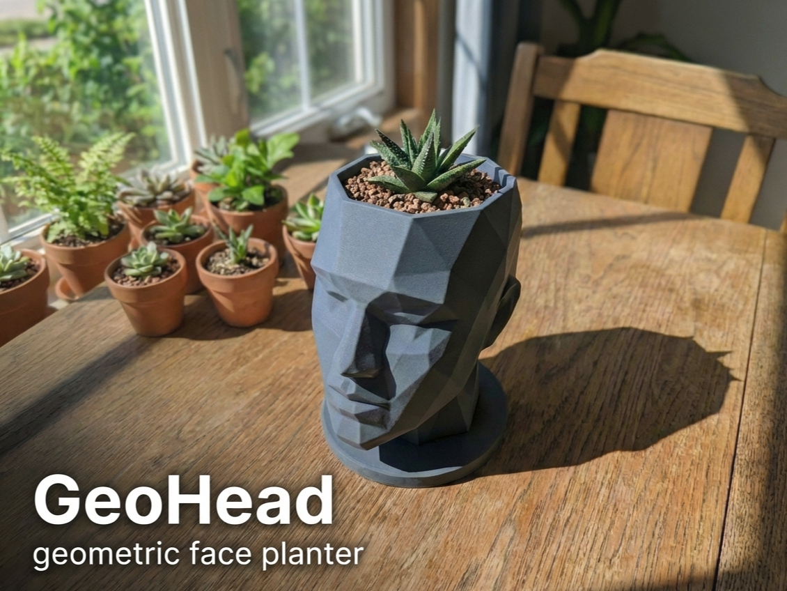 GeoHead - Modern Geometric Planter