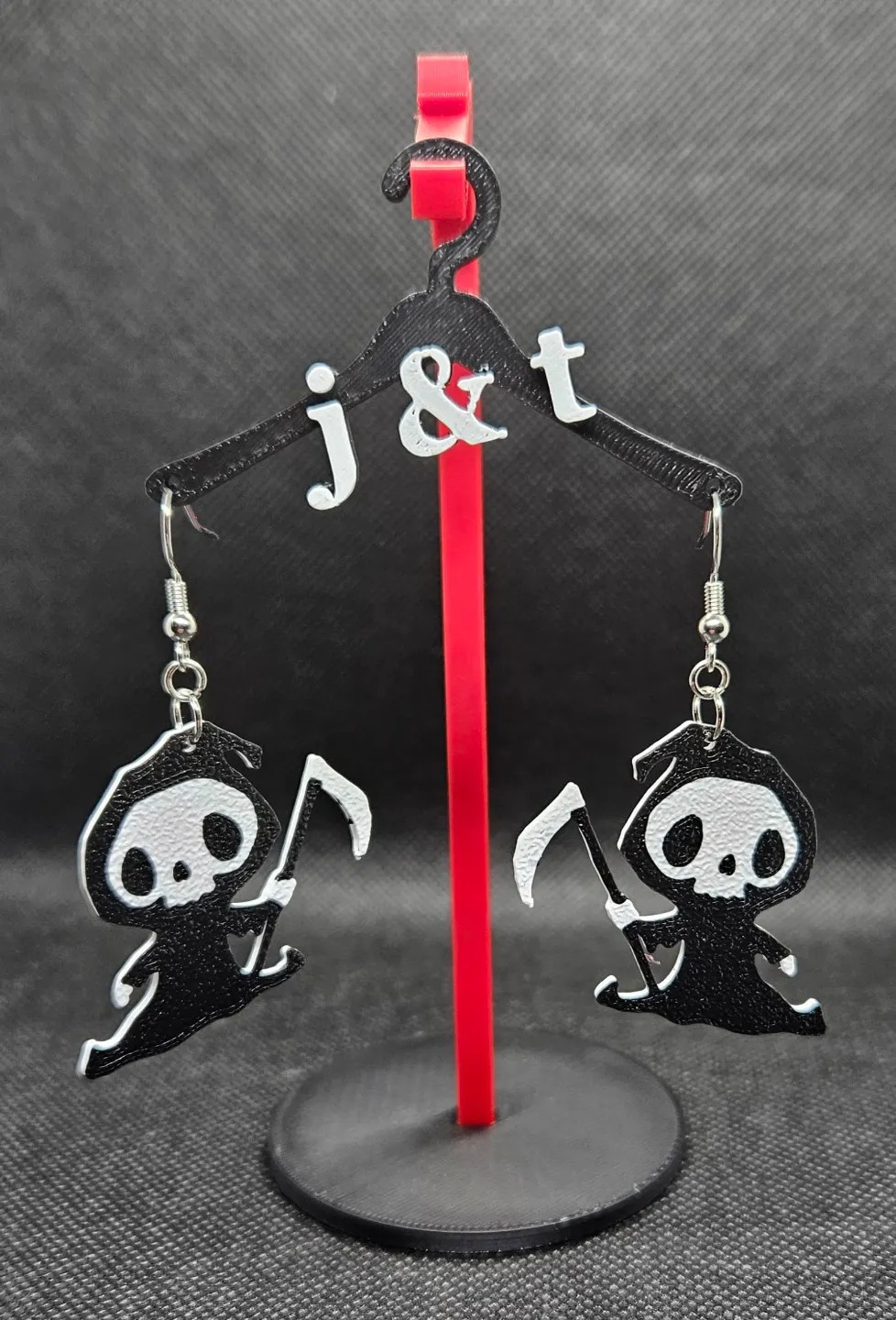 Baby Reaper earrings view 2