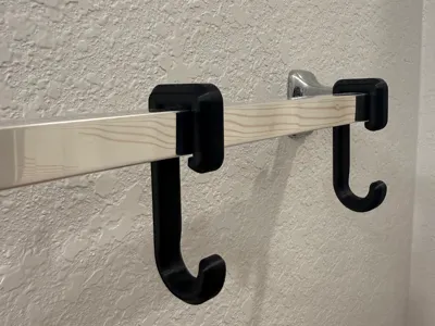 Bathroom Rod Hook Holder 