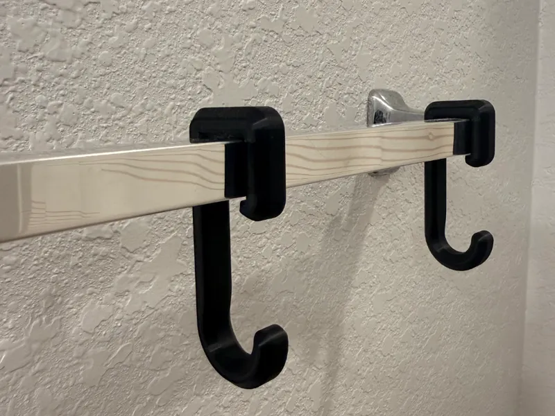 Bathroom Rod Hook Holder 