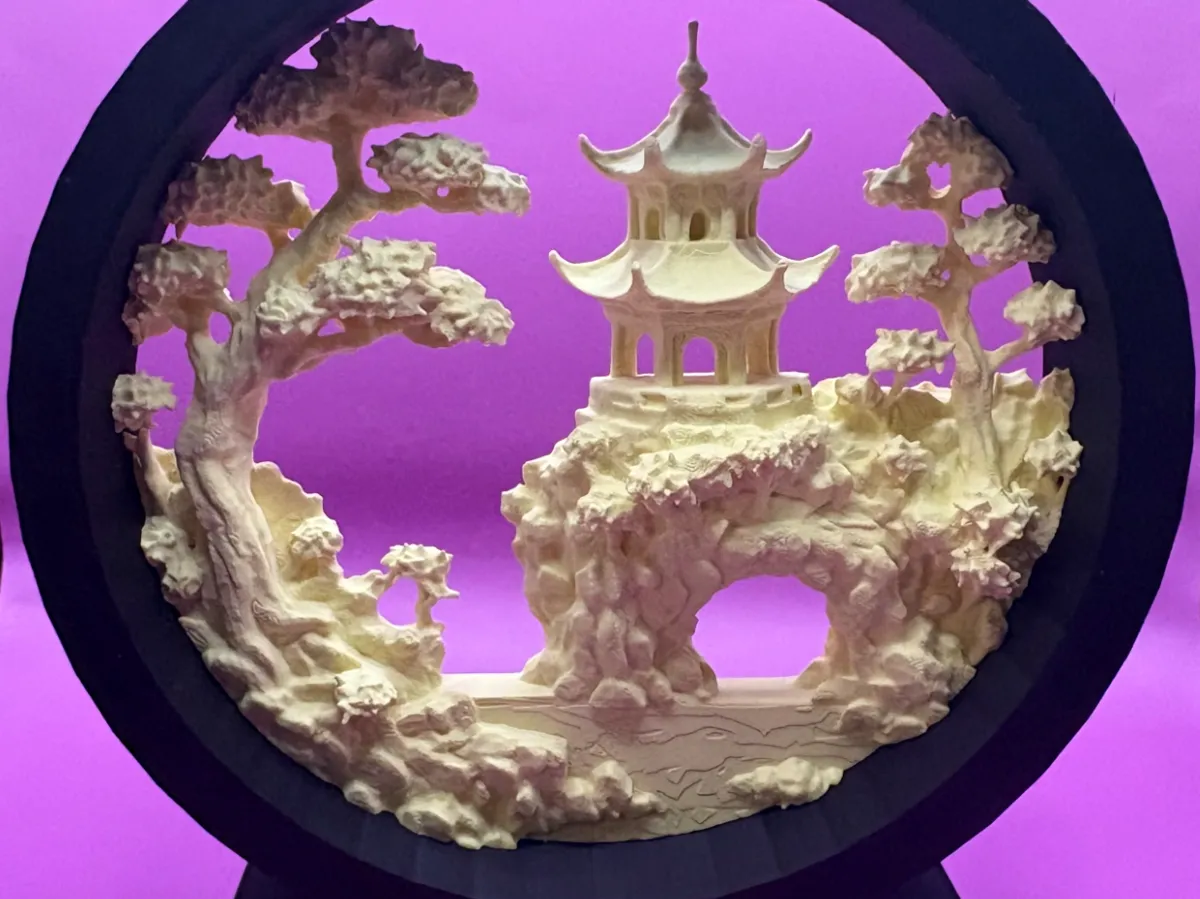 El Yapımı Ahşap Kork Art Diorama Dekoratif Süs Koleksiyonluk Hediye