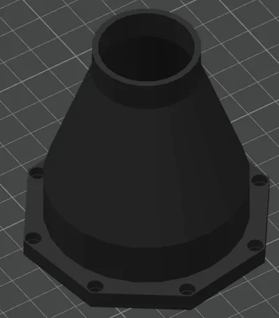 Nozzle for Violent Turbofan Blower