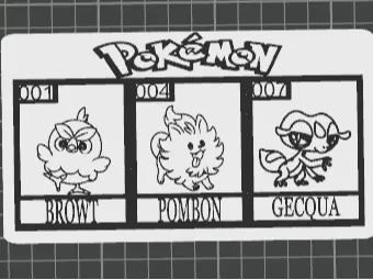 CUADRO INICIALES POKEMON 10 GEN