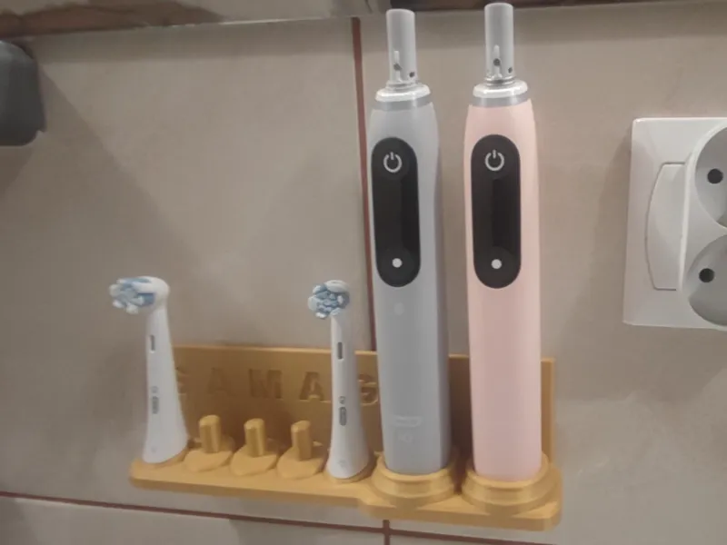 Wall Mounted Oral-B Toothbrush & Brush Head Holder