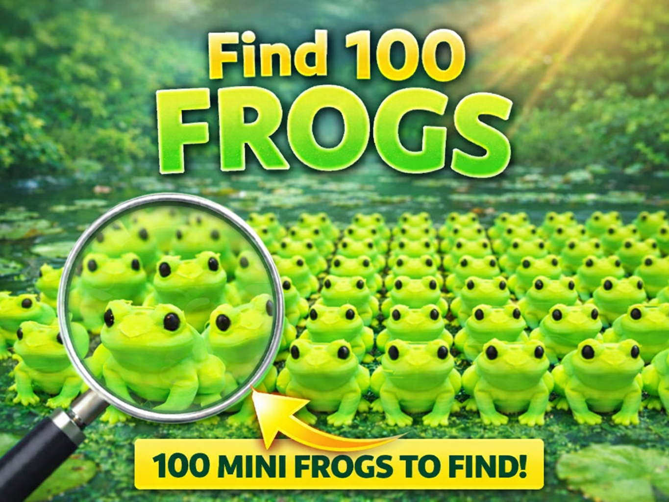 Find 100 Mini Frogs – Spot & Search Game
