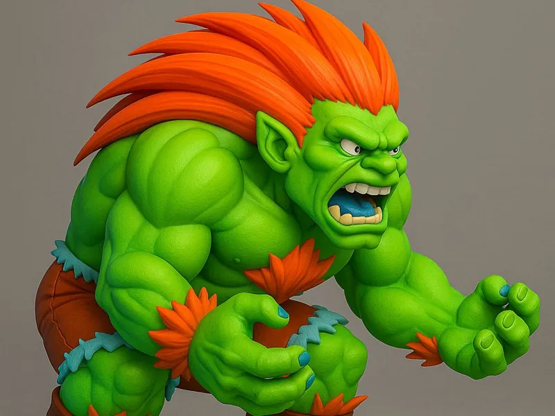 Figura Blanka Street Figther