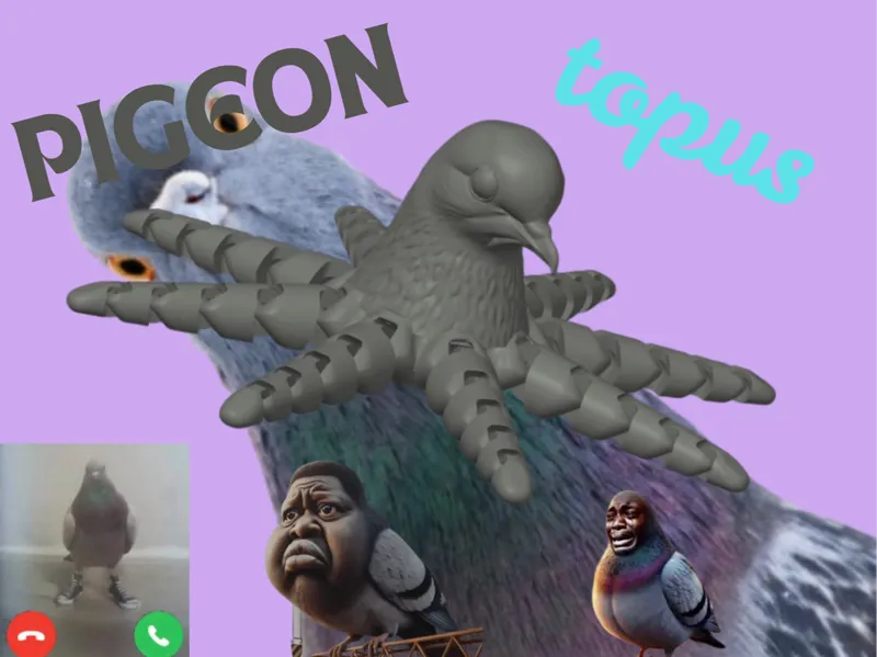 The Pigeontopus (Pigeon + Octopus)