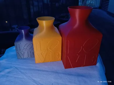 Love Vase inspired by Robert Indiana