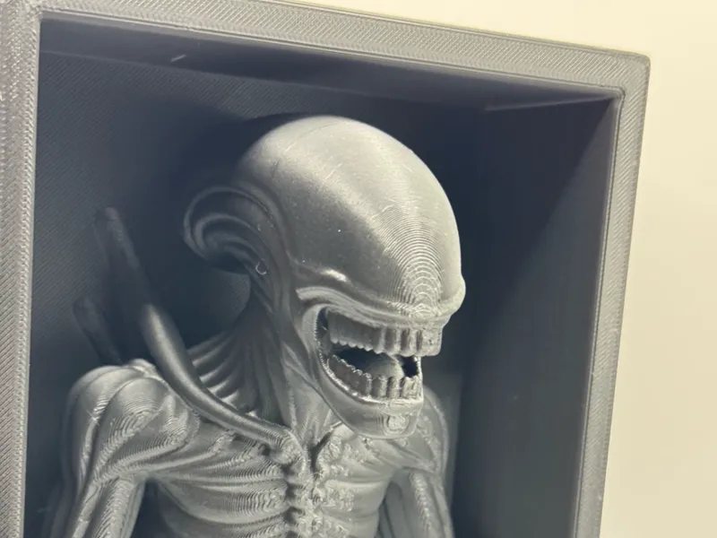 Shadow Box 3D Alien Xenomorfo
