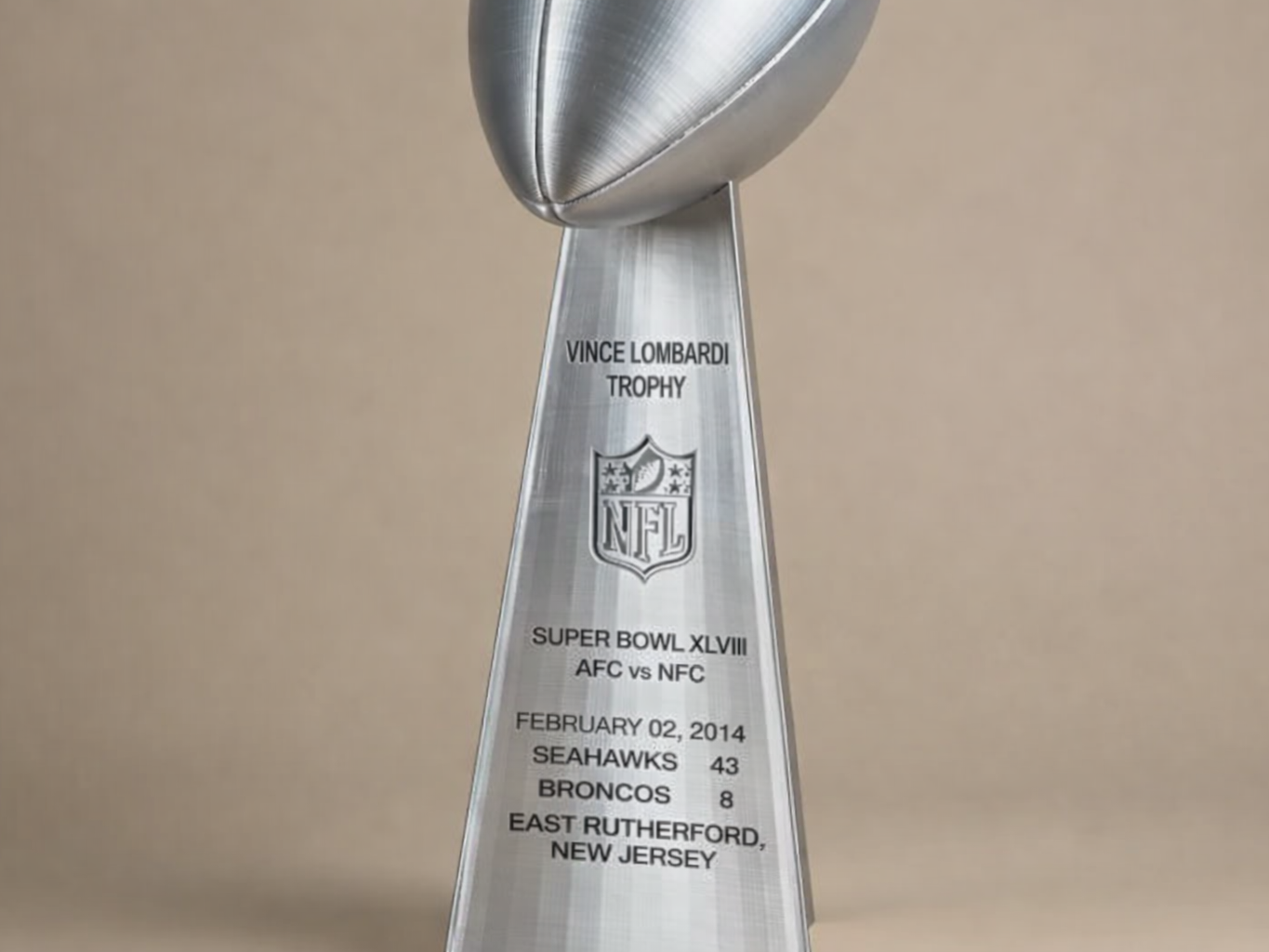 Seattle Seahawks / SuperBowl XLIII Meister-Trophäe