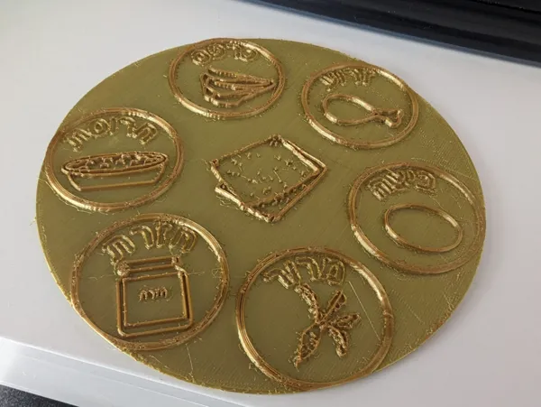 Plateau de Seder pour Pessah
