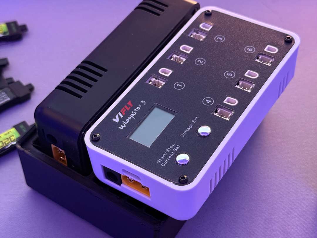 Gridfinity Whoopstor V3 Dual Charger Organizer