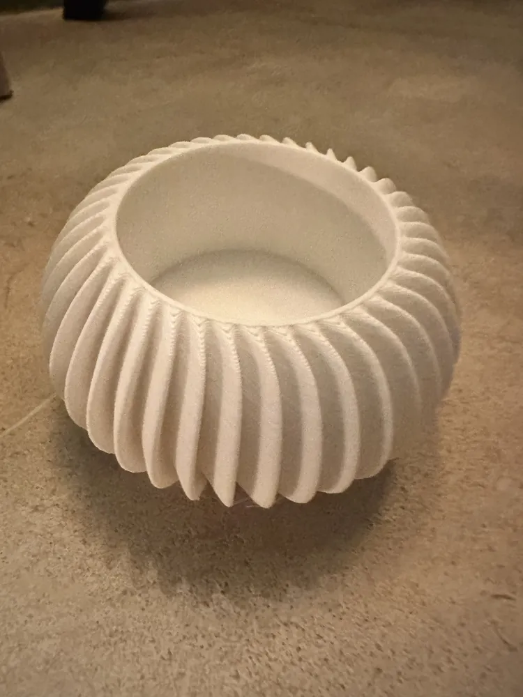 Ribbed LED tea light candle holder - Free 3D Print Model - MakerWorld