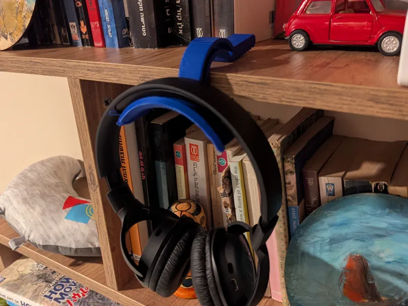 Sleek Under-Desk Headphone Hanger