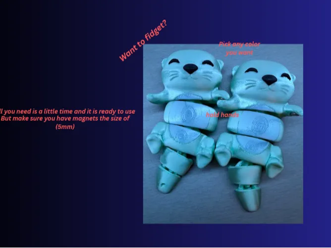 multicolored flexy otters 