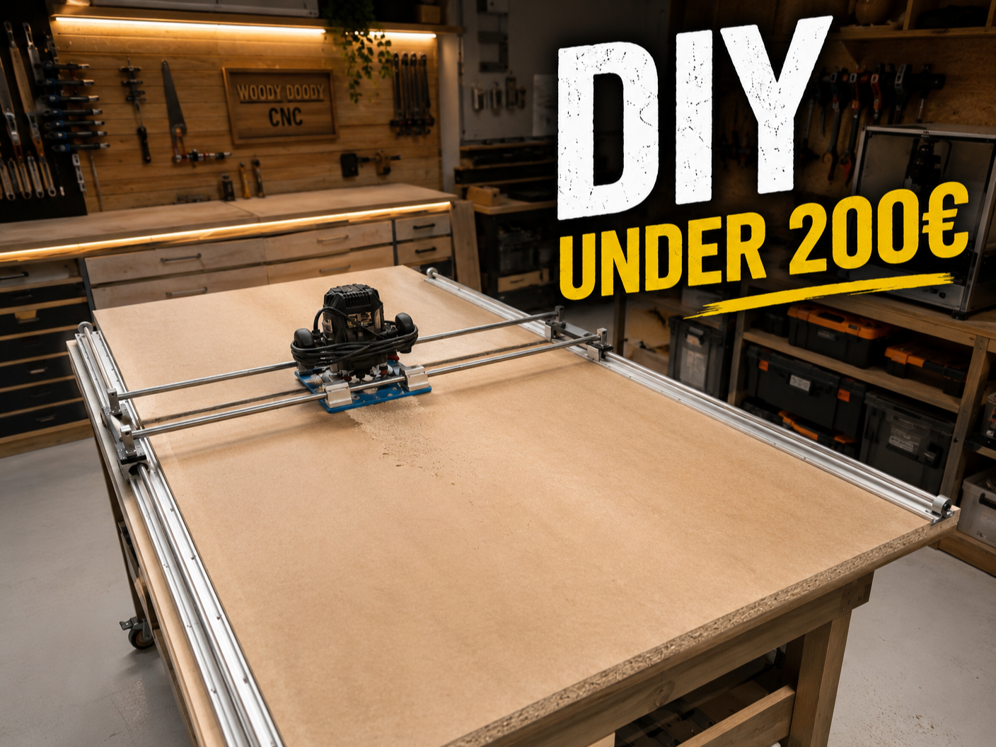 BUDGET DIY Router Sled - UNDER 200€ - 1