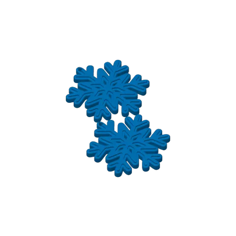 snowflake earring view 3