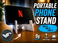 Support telephone pliable et portable (impression sans assemblage) — photo 1