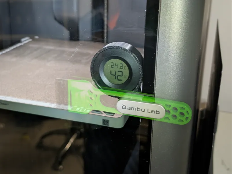 Hygrometer holder for door handle X1C/P1P/P1S