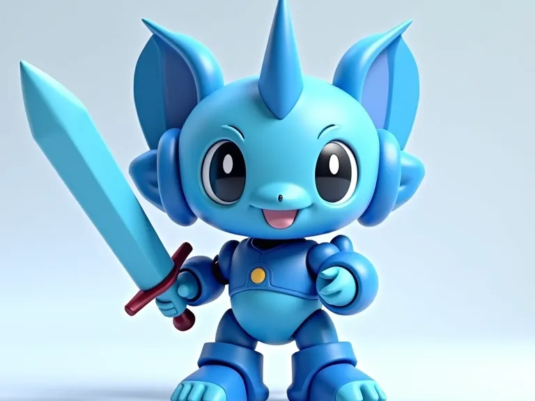 Spiky blue