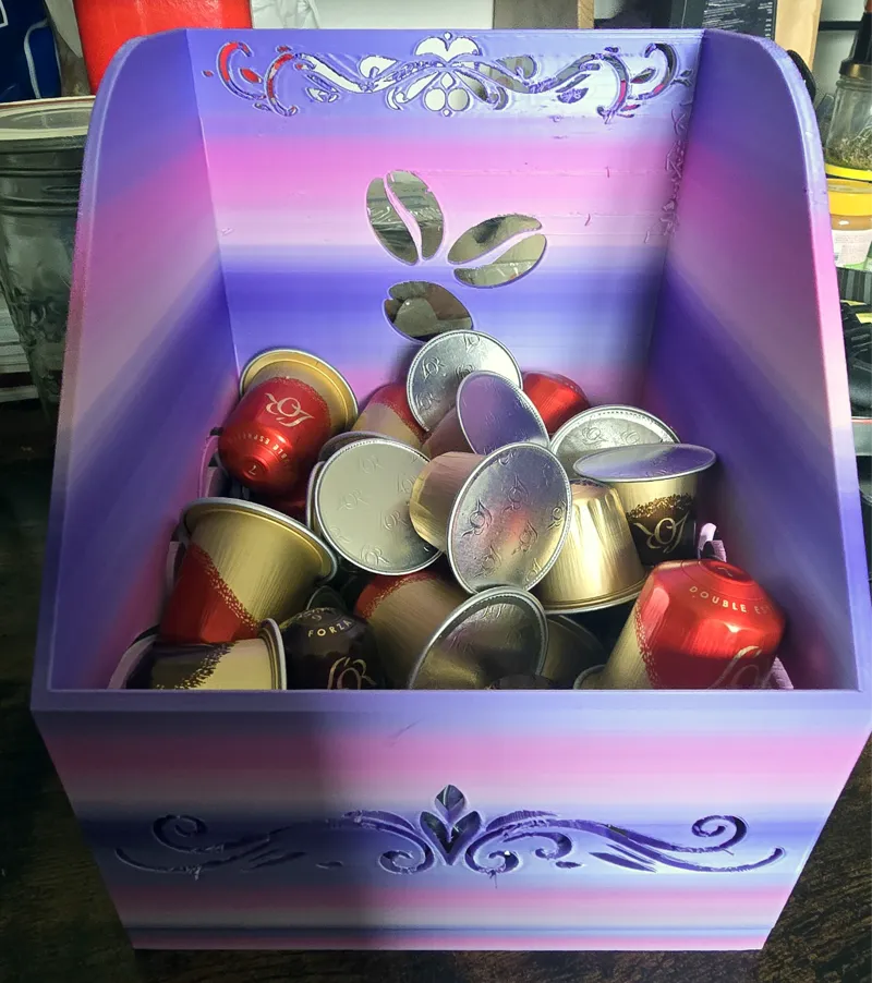 Versatile Coffee Capsule Box for Multiple Sizes