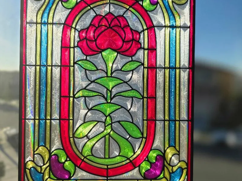 Stranger Things Creel House Door Stained Glass
