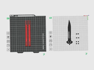 Balisong Butterfly knife V2 (better spin)