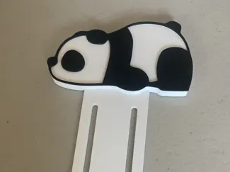 Sleepy Panda Bookmark (with clip)