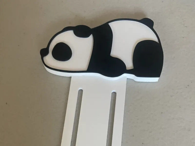 Sleepy Panda Bookmark (with clip)