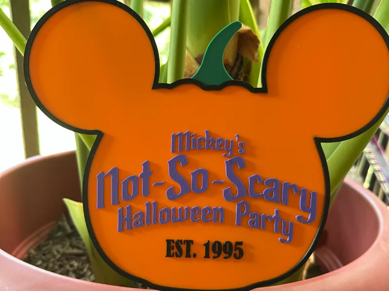 Mickey's "Not-So-Scary" Halloween Party Sign
