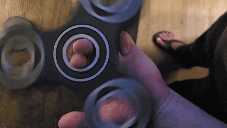 Giant Fidget Spinner for 6207-2RS/Z2 72mm bearings