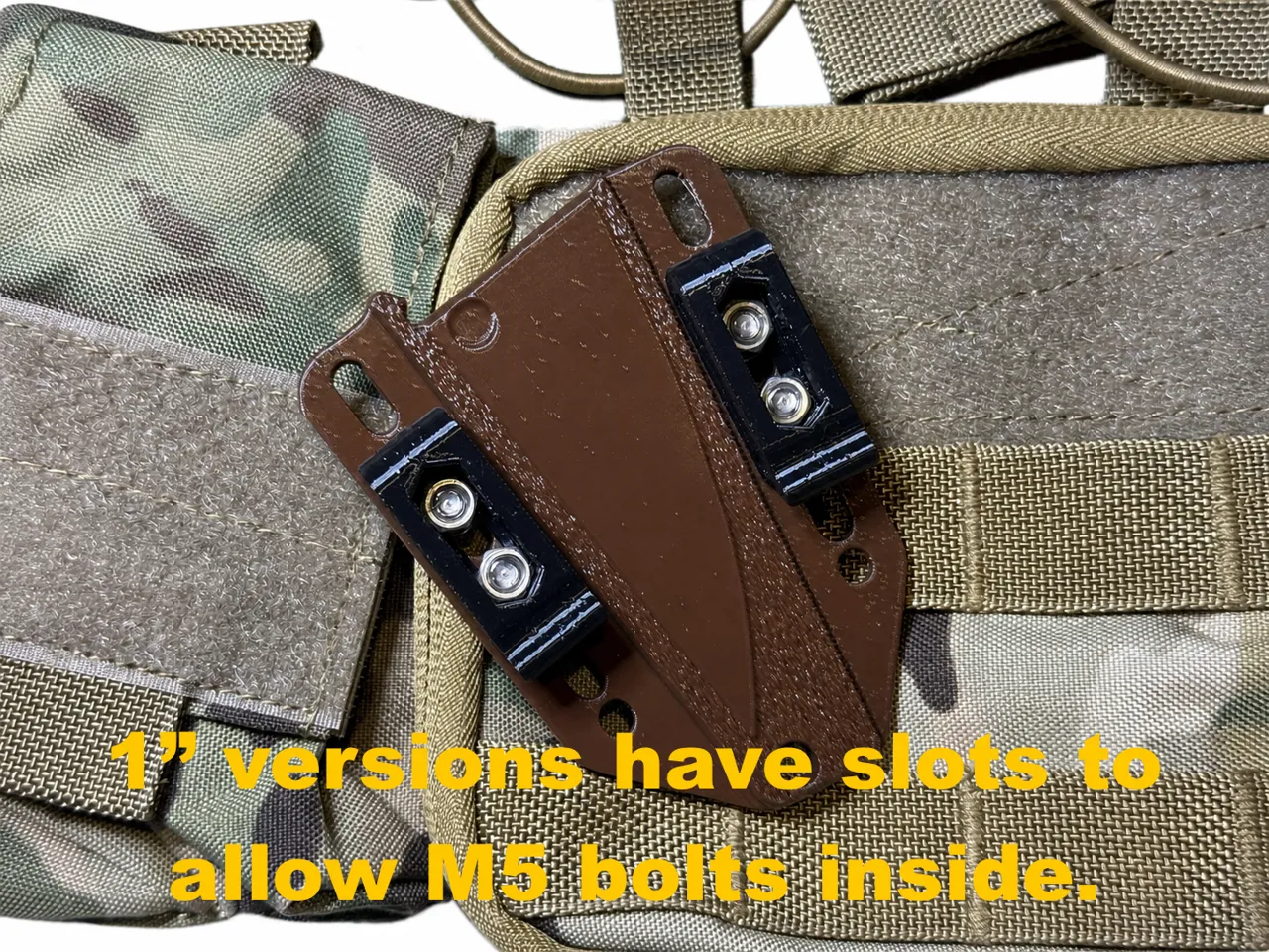 Squirrel Clip MOLLE for 1" MOLLE - Hidden Nuts view 4