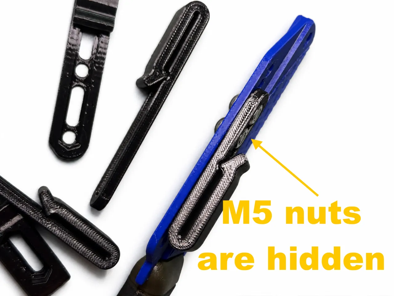 Squirrel Clip MOLLE for 1" MOLLE - Hidden Nuts view 2